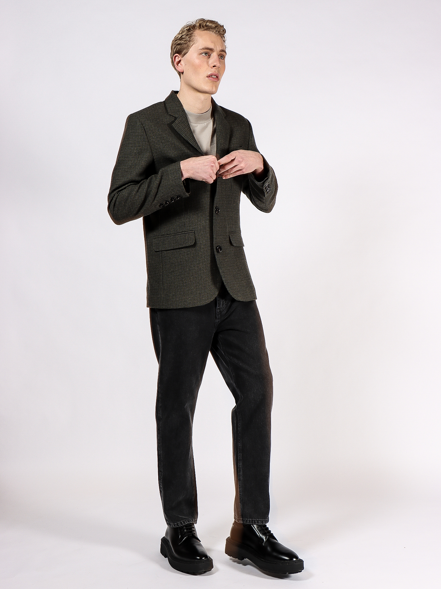 Alfred - Brown Herringbone