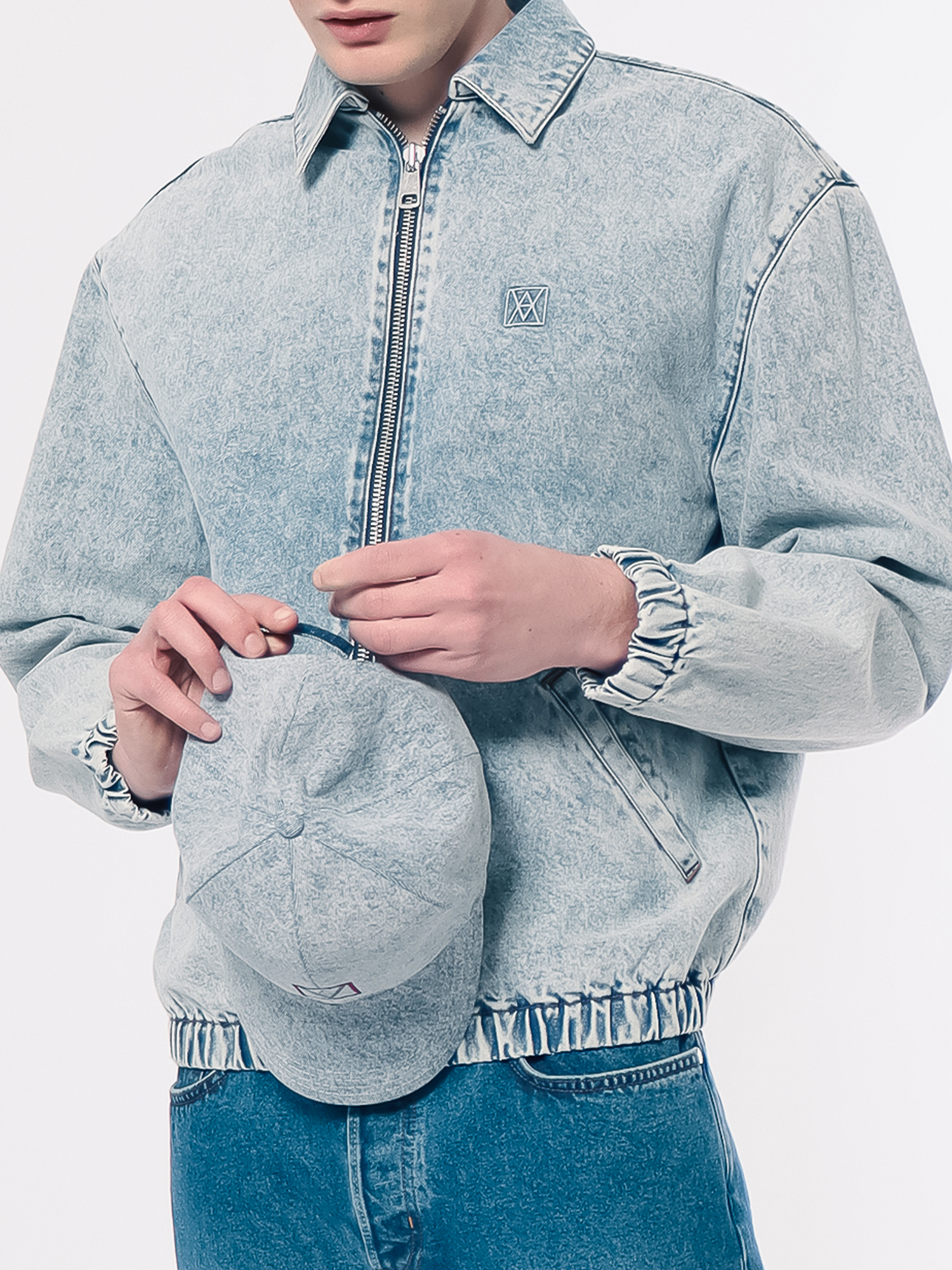 Rolf Zip Denim Jacket